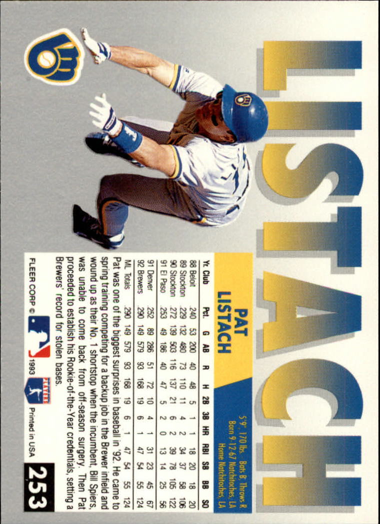 B2067- 1993 Fleer Baseball Cards 251-500 +Rookies -You Pick- 15+ FREE US SHIP - Picture 7 of 485
