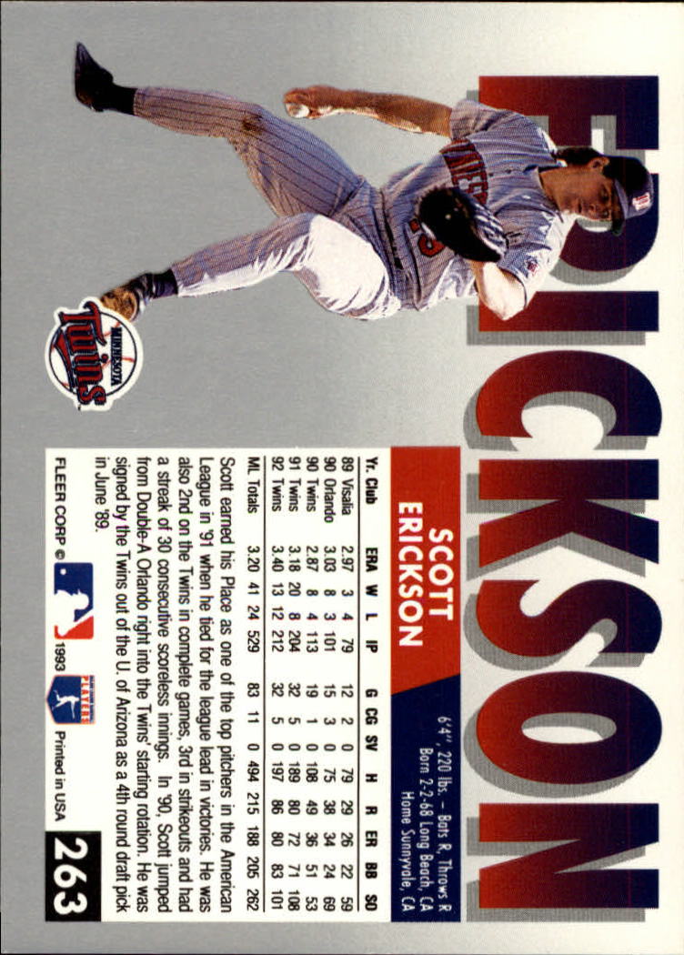 B2067- 1993 Fleer Baseball Cards 251-500 +Rookies -You Pick- 15+ FREE US SHIP - Picture 27 of 485