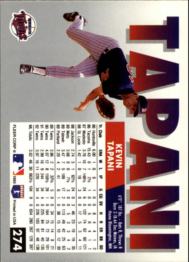 B2067- 1993 Fleer Baseball Cards 251-500 +Rookies -You Pick- 15+ FREE US SHIP - Picture 47 of 485