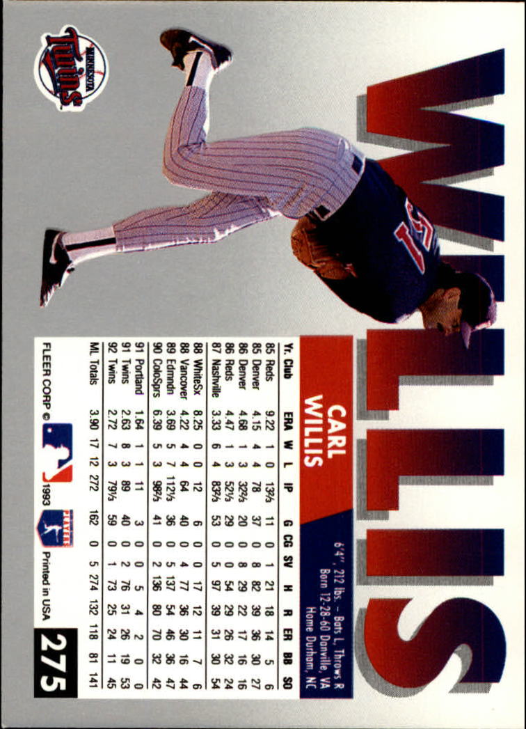 B2067- 1993 Fleer Baseball Cards 251-500 +Rookies -You Pick- 15+ FREE US SHIP - Picture 49 of 485
