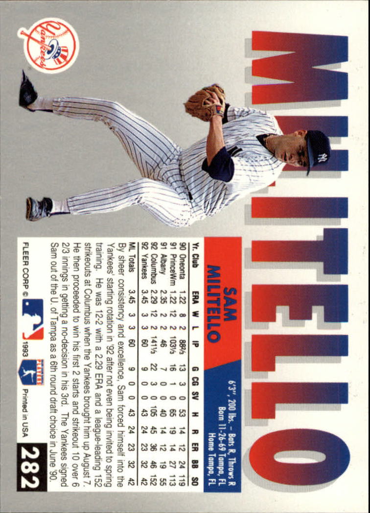 B2067- 1993 Fleer Baseball Cards 251-500 +Rookies -You Pick- 15+ FREE US SHIP - Picture 63 of 485