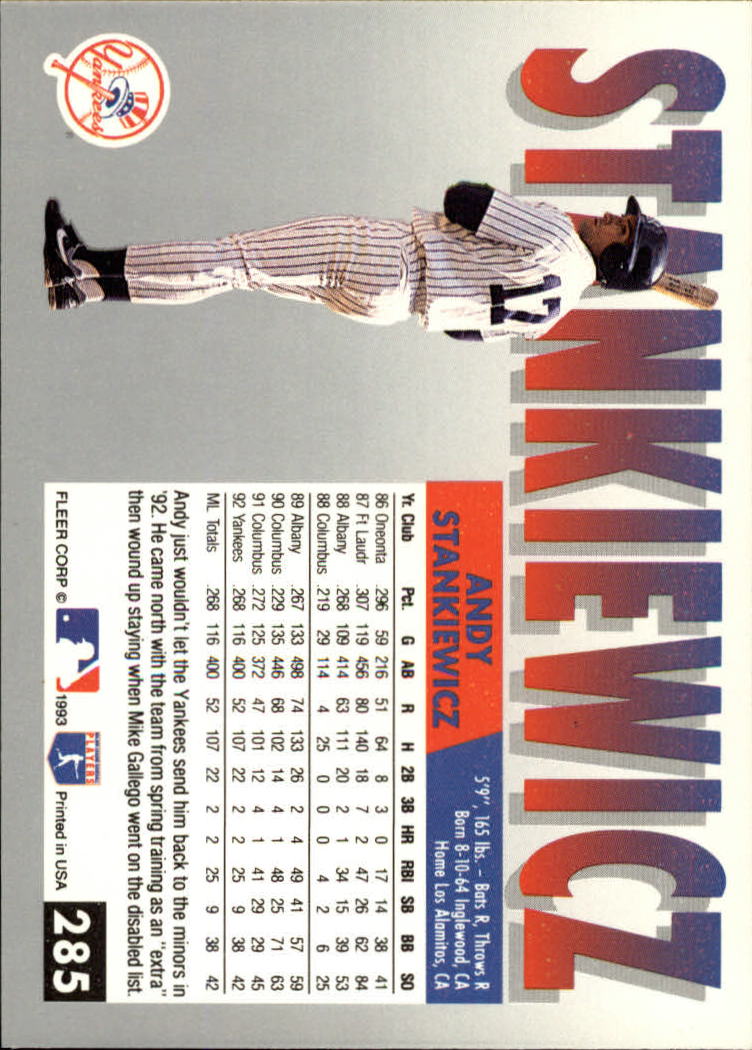 B2067- 1993 Fleer Baseball Cards 251-500 +Rookies -You Pick- 15+ FREE US SHIP - Picture 69 of 485