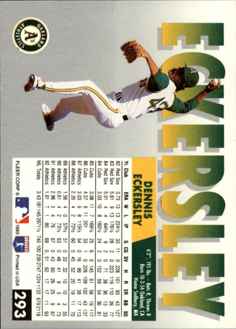 B2067- 1993 Fleer Baseball Cards 251-500 +Rookies -You Pick- 15+ FREE US SHIP - Picture 85 of 485