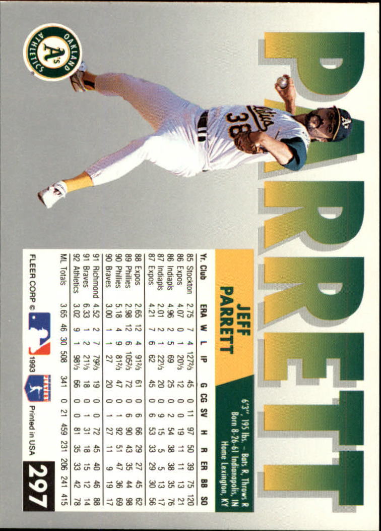 B2067- 1993 Fleer Baseball Cards 251-500 +Rookies -You Pick- 15+ FREE US SHIP - Picture 93 of 485