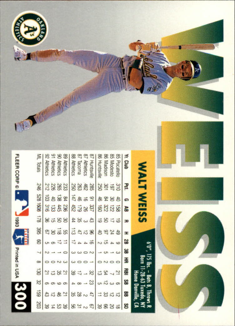 B2067- 1993 Fleer Baseball Cards 251-500 +Rookies -You Pick- 15+ FREE US SHIP - Picture 99 of 485