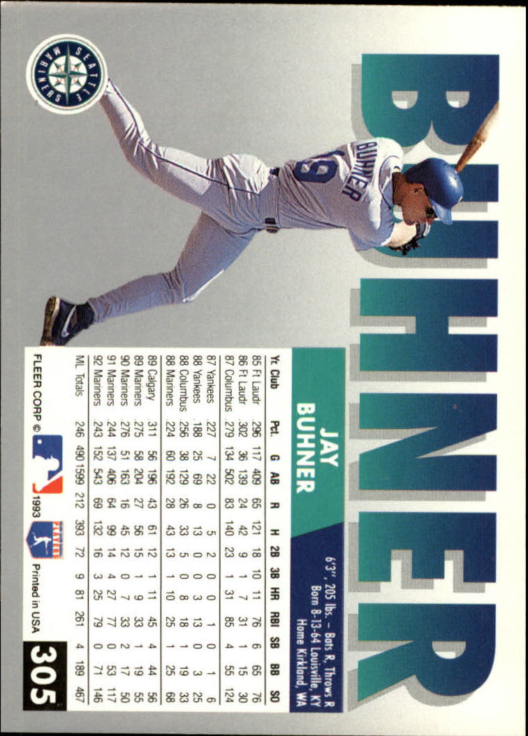 B2067- 1993 Fleer Baseball Cards 251-500 +Rookies -You Pick- 15+ FREE US SHIP - Picture 109 of 485