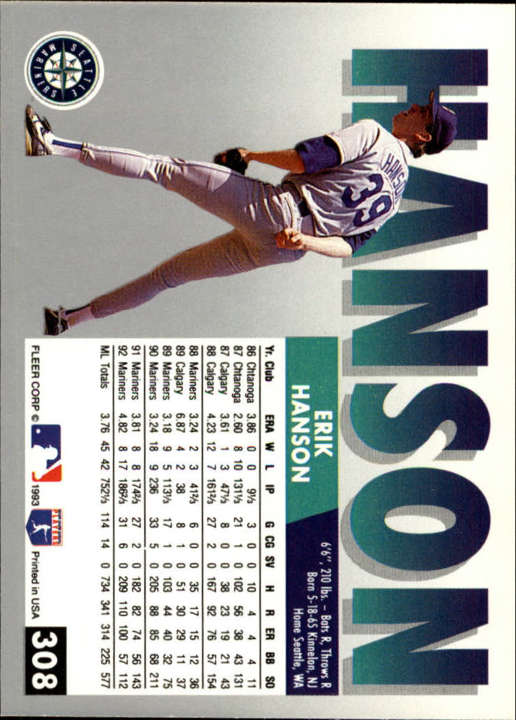 B2067- 1993 Fleer Baseball Cards 251-500 +Rookies -You Pick- 15+ FREE US SHIP - Picture 115 of 485