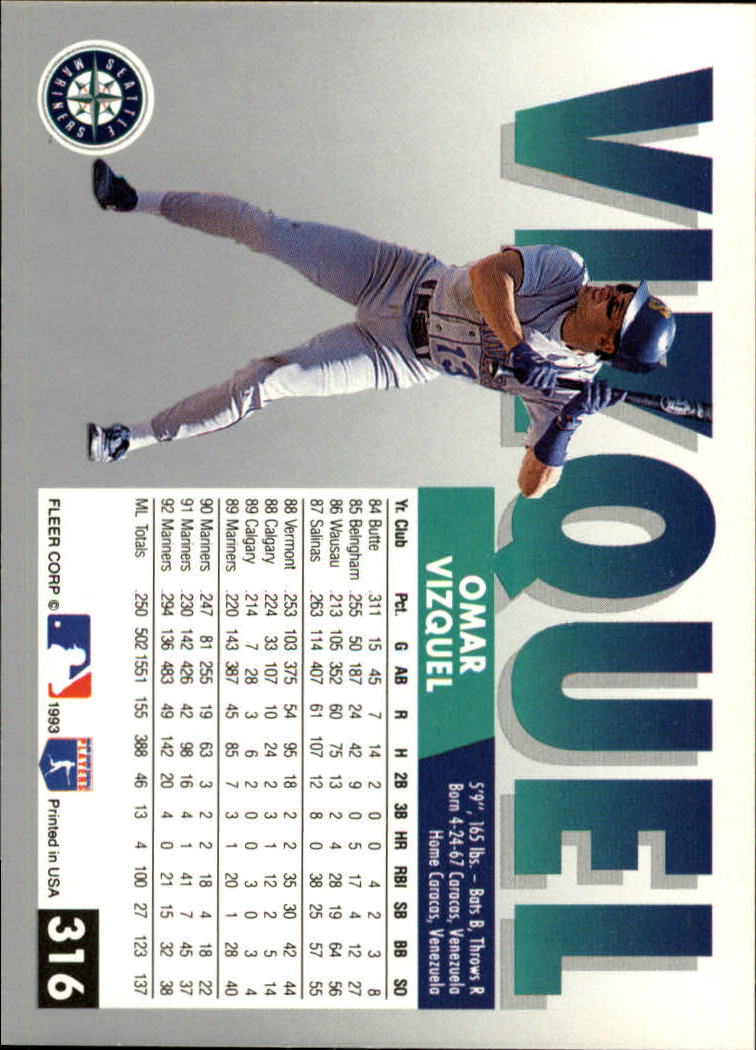 B2067- 1993 Fleer Baseball Cards 251-500 +Rookies -You Pick- 15+ FREE US SHIP - Picture 131 of 485