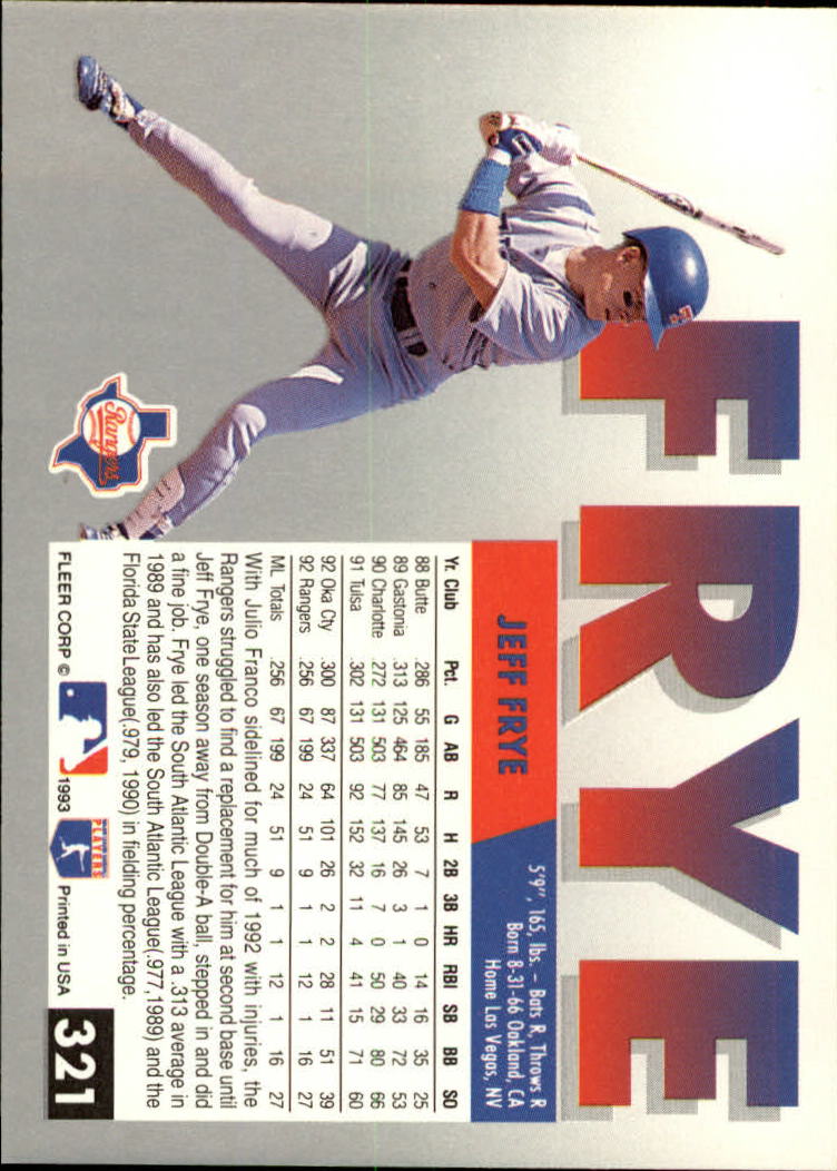 B2067- 1993 Fleer Baseball Cards 251-500 +Rookies -You Pick- 15+ FREE US SHIP - Picture 141 of 485