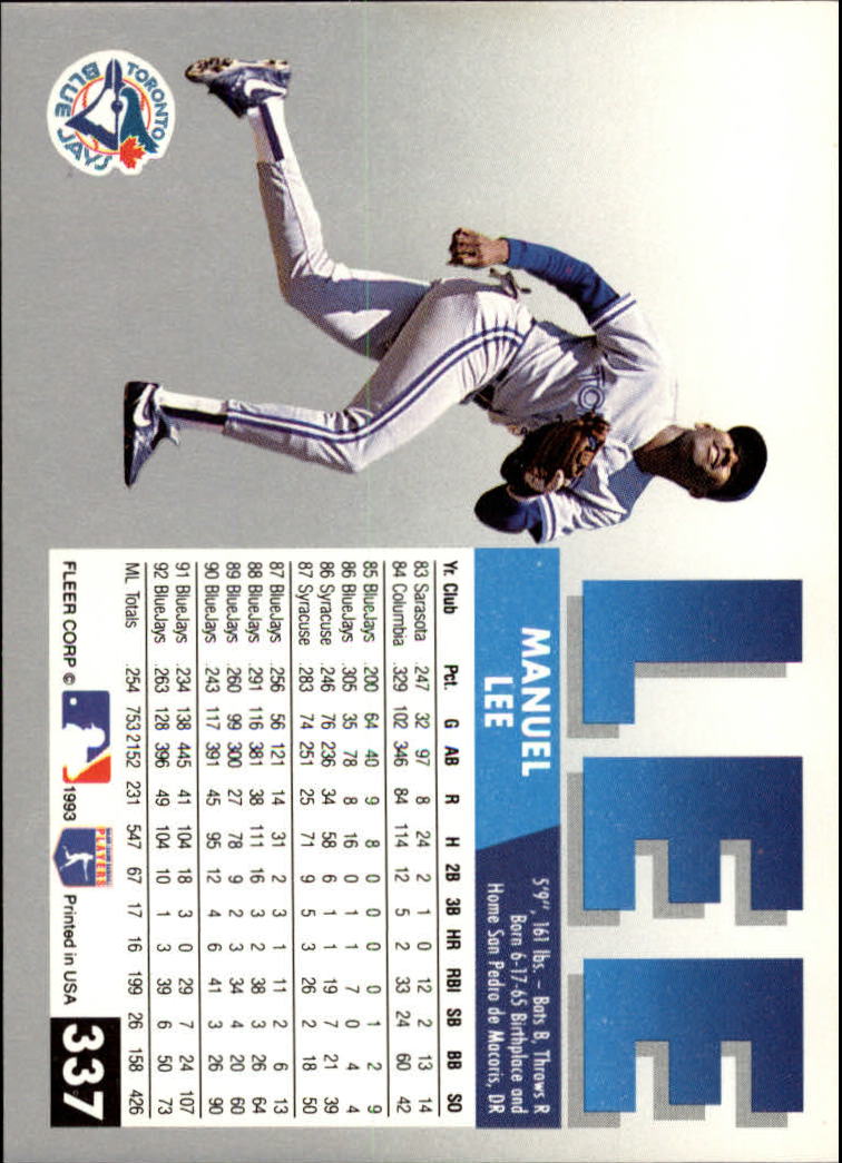 B2067- 1993 Fleer Baseball Cards 251-500 +Rookies -You Pick- 15+ FREE US SHIP - Picture 173 of 485