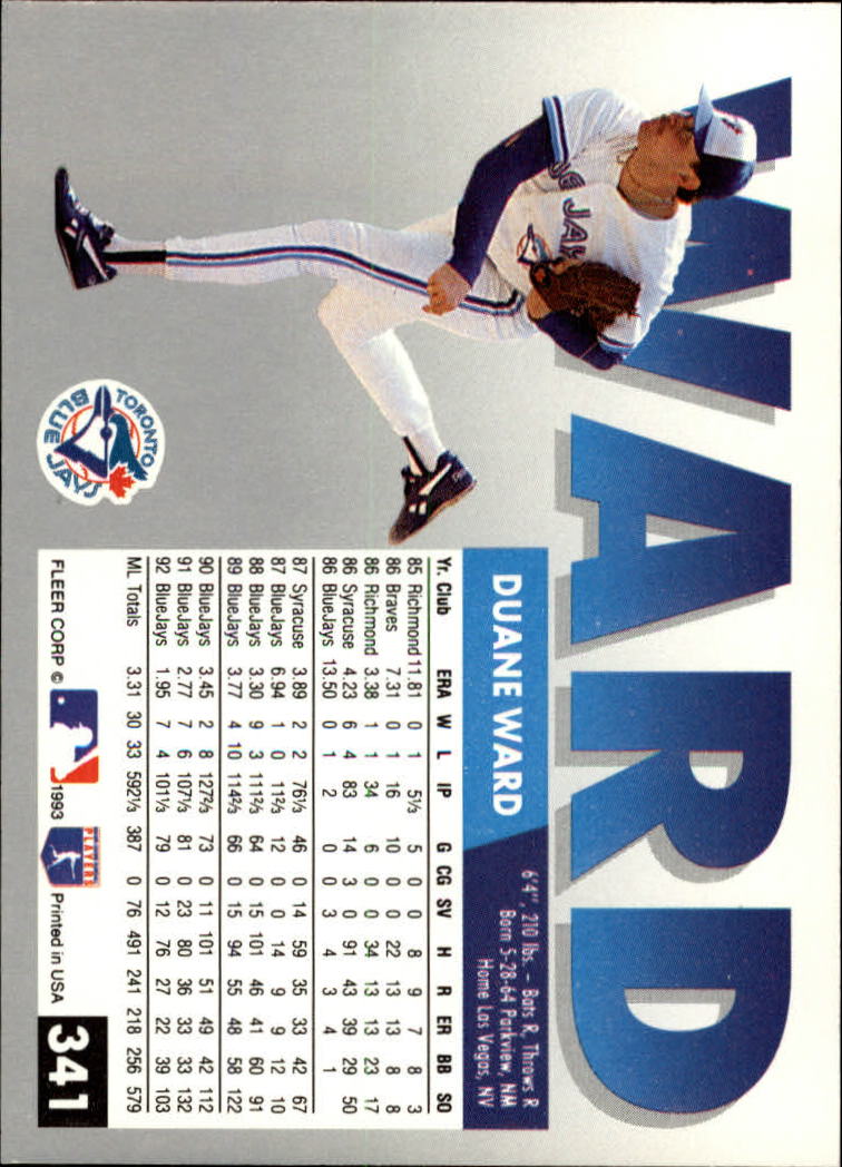 B2067- 1993 Fleer Baseball Cards 251-500 +Rookies -You Pick- 15+ FREE US SHIP - Picture 181 of 485