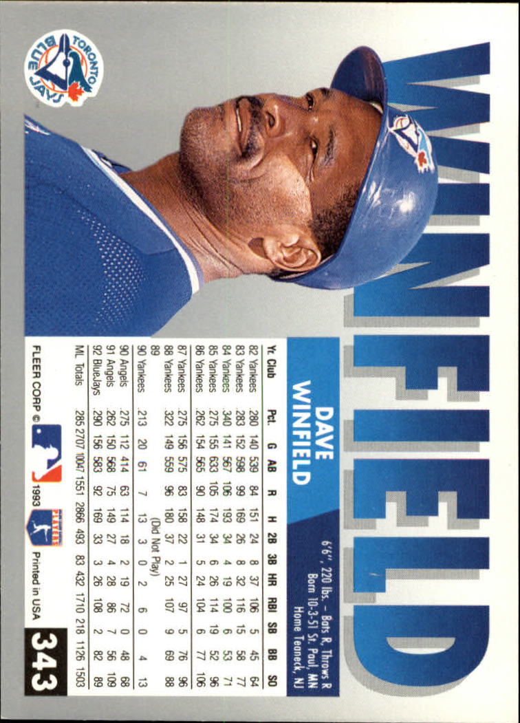 B2067- 1993 Fleer Baseball Cards 251-500 +Rookies -You Pick- 15+ FREE US SHIP - Picture 185 of 485