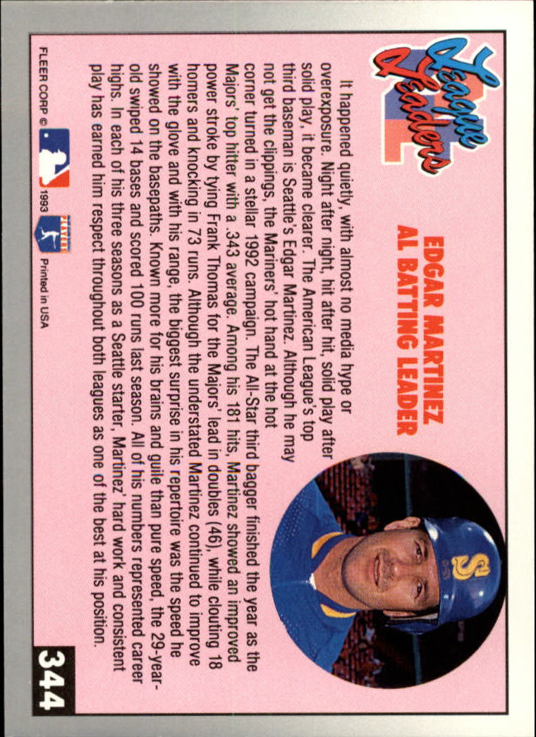 B2067- 1993 Fleer Baseball Cards 251-500 +Rookies -You Pick- 15+ FREE US SHIP - Picture 187 of 485
