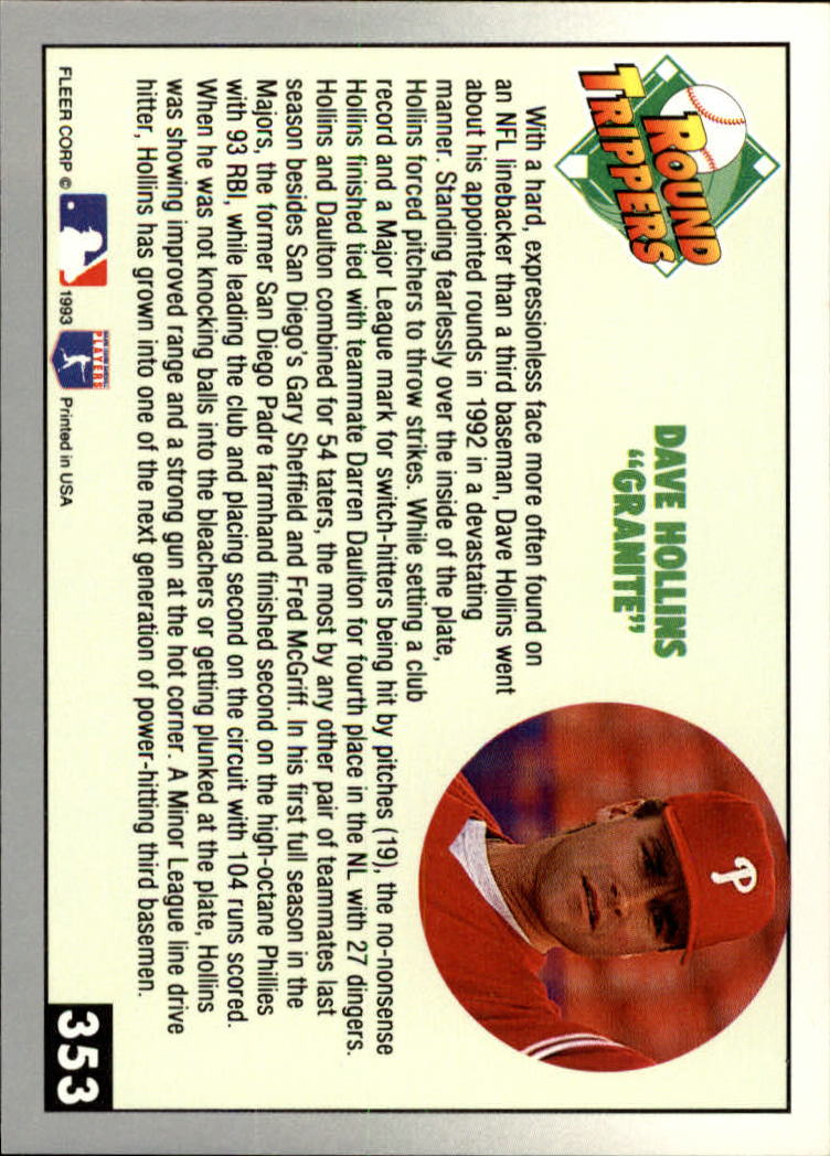 B2067- 1993 Fleer Baseball Cards 251-500 +Rookies -You Pick- 15+ FREE US SHIP - Picture 205 of 485
