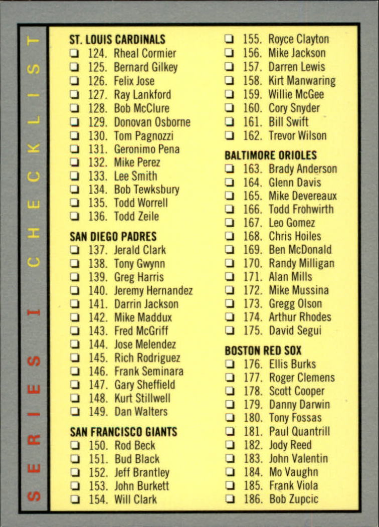 B2067- 1993 Fleer Baseball Cards 251-500 +Rookies -You Pick- 15+ FREE US SHIP - Picture 216 of 485