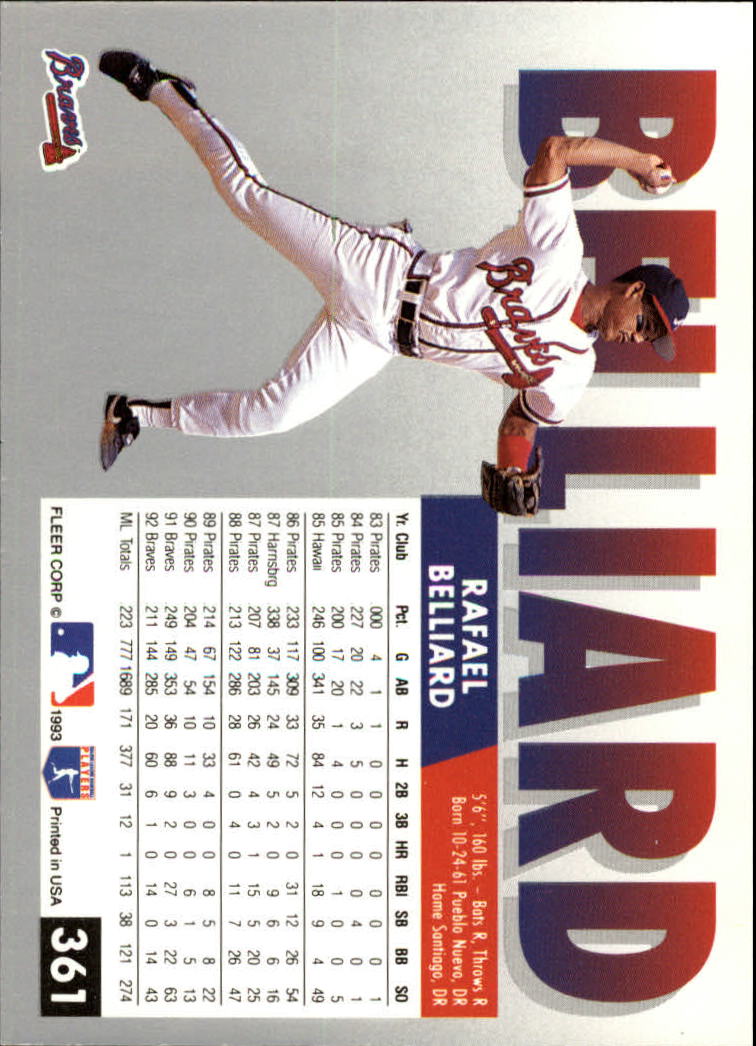 B2067- 1993 Fleer Baseball Cards 251-500 +Rookies -You Pick- 15+ FREE US SHIP - Picture 221 of 485