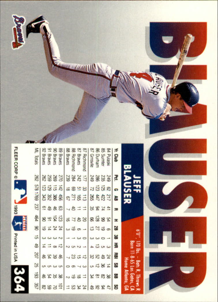 B2067- 1993 Fleer Baseball Cards 251-500 +Rookies -You Pick- 15+ FREE US SHIP - Picture 227 of 485