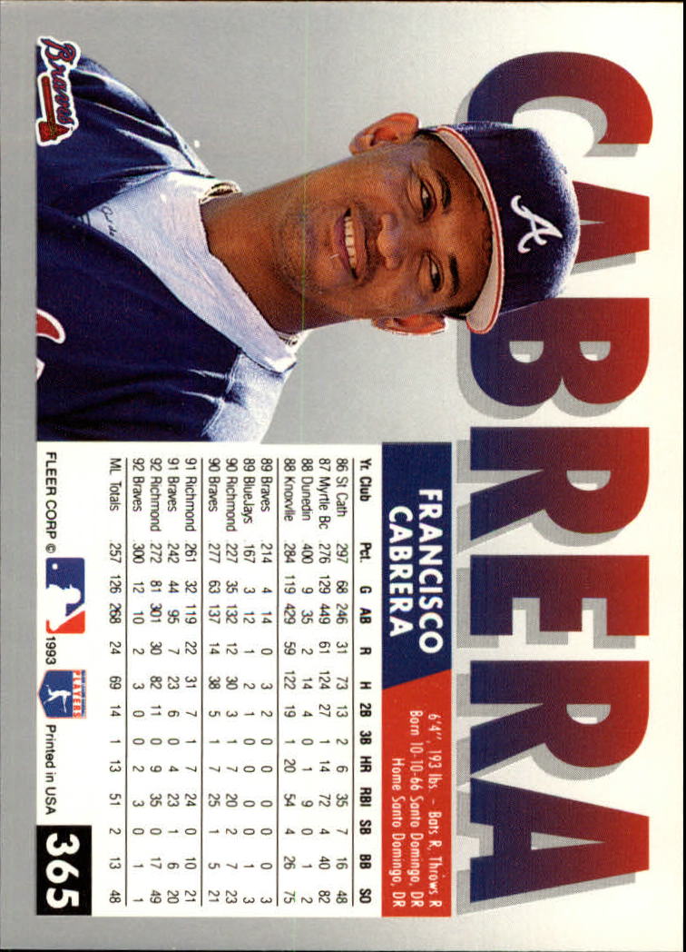 B2067- 1993 Fleer Baseball Cards 251-500 +Rookies -You Pick- 15+ FREE US SHIP - Picture 229 of 485