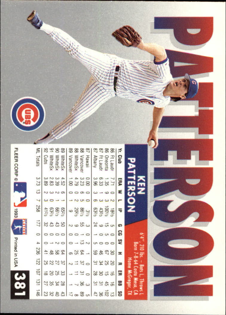 B2067- 1993 Fleer Baseball Cards 251-500 +Rookies -You Pick- 15+ FREE US SHIP - Picture 257 of 485