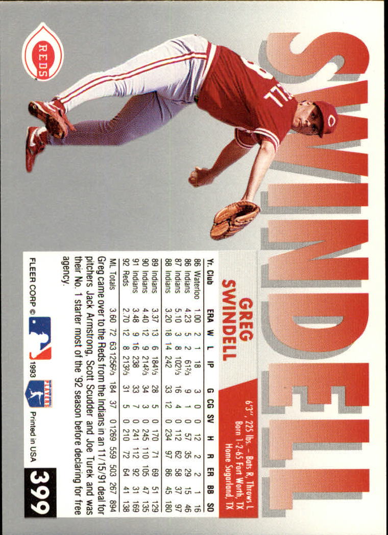 B2067- 1993 Fleer Baseball Cards 251-500 +Rookies -You Pick- 15+ FREE US SHIP - Picture 293 of 485