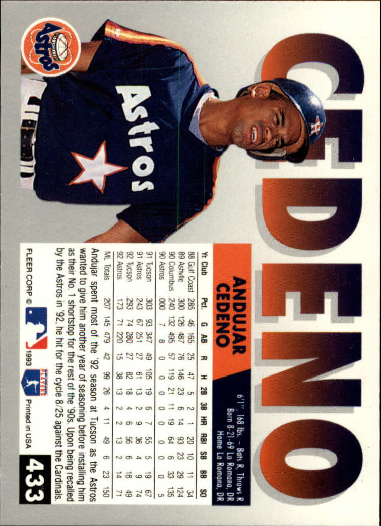 B2067- 1993 Fleer Baseball Cards 251-500 +Rookies -You Pick- 15+ FREE US SHIP - Picture 355 of 485
