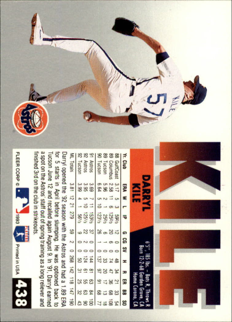 B2067- 1993 Fleer Baseball Cards 251-500 +Rookies -You Pick- 15+ FREE US SHIP - Picture 365 of 485