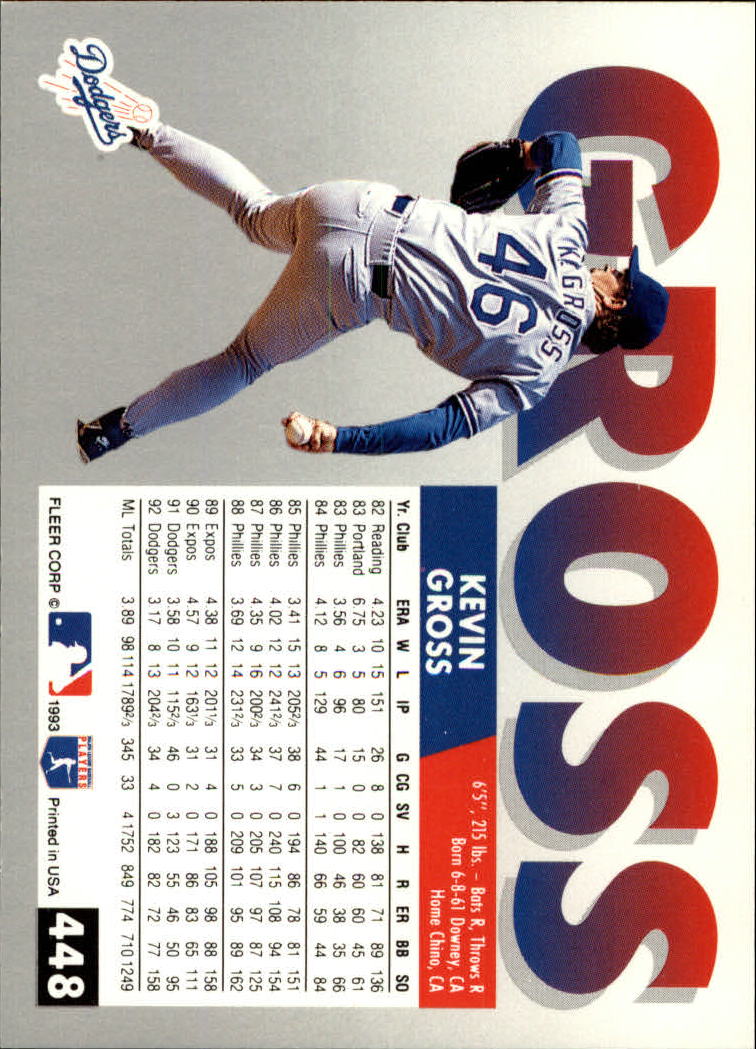 B2067- 1993 Fleer Baseball Cards 251-500 +Rookies -You Pick- 15+ FREE US SHIP - Picture 385 of 485