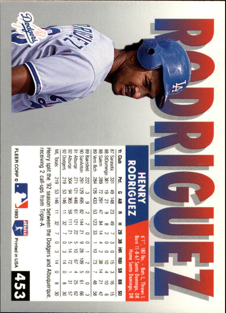 B2067- 1993 Fleer Baseball Cards 251-500 +Rookies -You Pick- 15+ FREE US SHIP - Picture 395 of 485