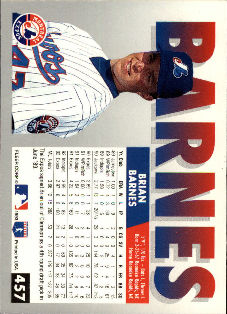B2067- 1993 Fleer Baseball Cards 251-500 +Rookies -You Pick- 15+ FREE US SHIP - Picture 403 of 485