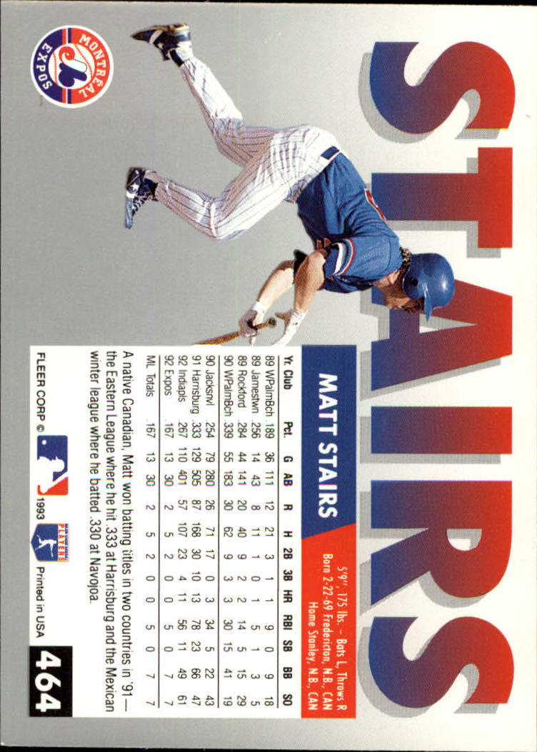 B2067- 1993 Fleer Baseball Cards 251-500 +Rookies -You Pick- 15+ FREE US SHIP - Picture 415 of 485