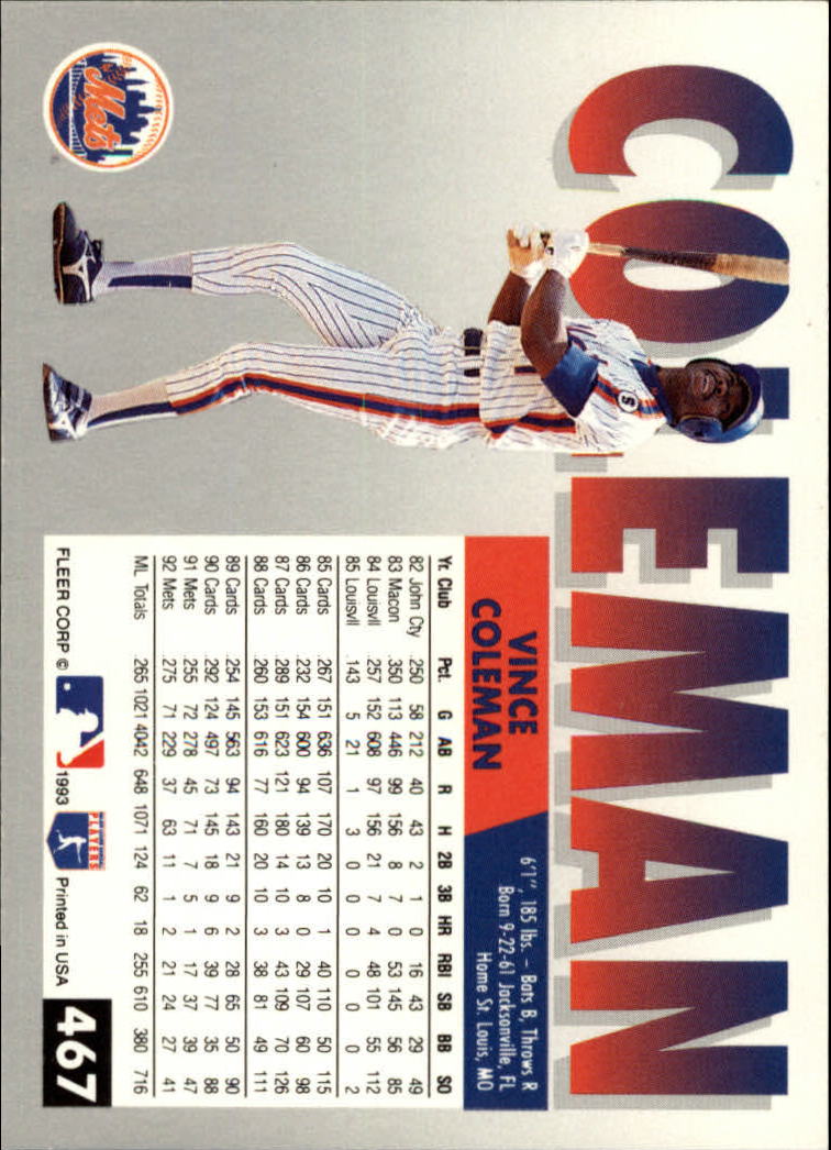 B2067- 1993 Fleer Baseball Cards 251-500 +Rookies -You Pick- 15+ FREE US SHIP - Picture 421 of 485