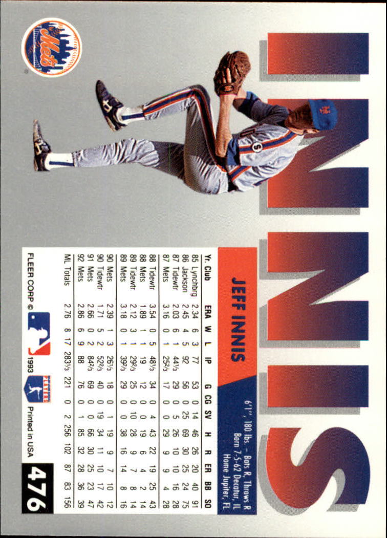 B2067- 1993 Fleer Baseball Cards 251-500 +Rookies -You Pick- 15+ FREE US SHIP - Picture 439 of 485