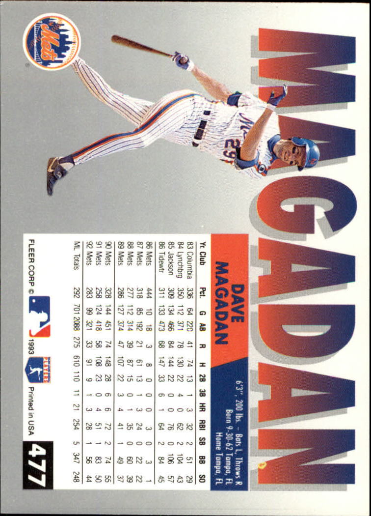 B2067- 1993 Fleer Baseball Cards 251-500 +Rookies -You Pick- 15+ FREE US SHIP - Picture 441 of 485