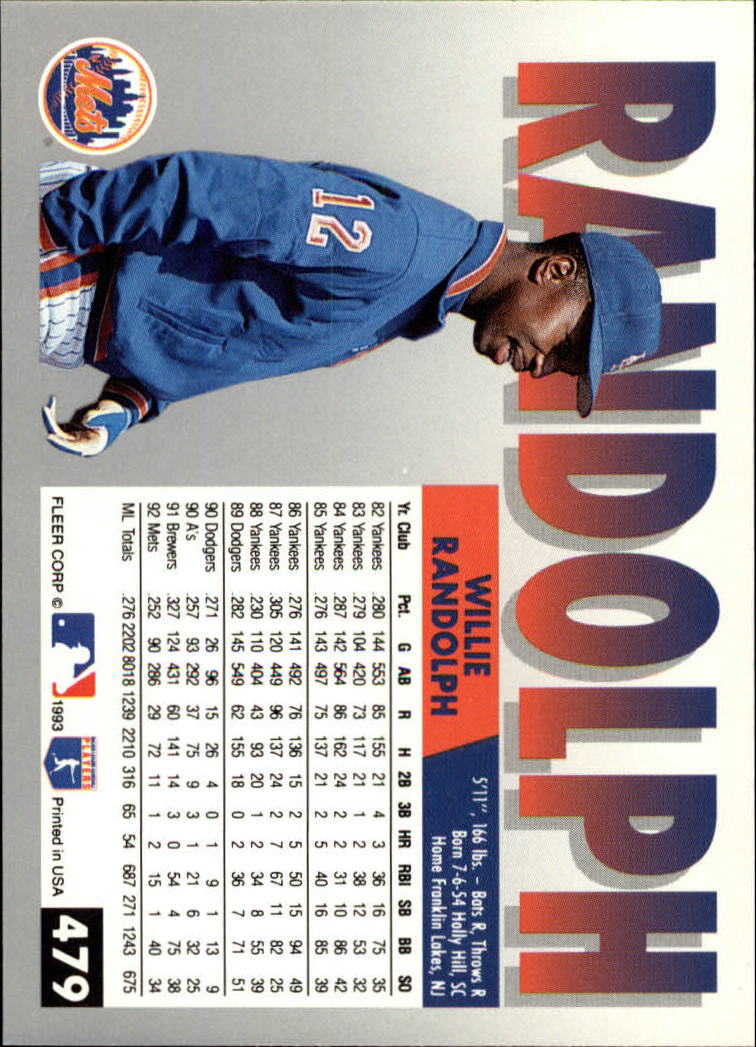 B2067- 1993 Fleer Baseball Cards 251-500 +Rookies -You Pick- 15+ FREE US SHIP - Picture 445 of 485