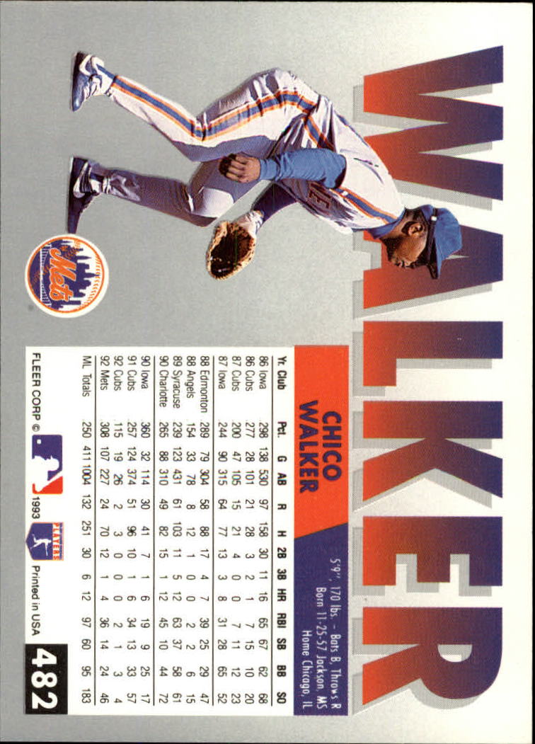 B2067- 1993 Fleer Baseball Cards 251-500 +Rookies -You Pick- 15+ FREE US SHIP - Picture 451 of 485