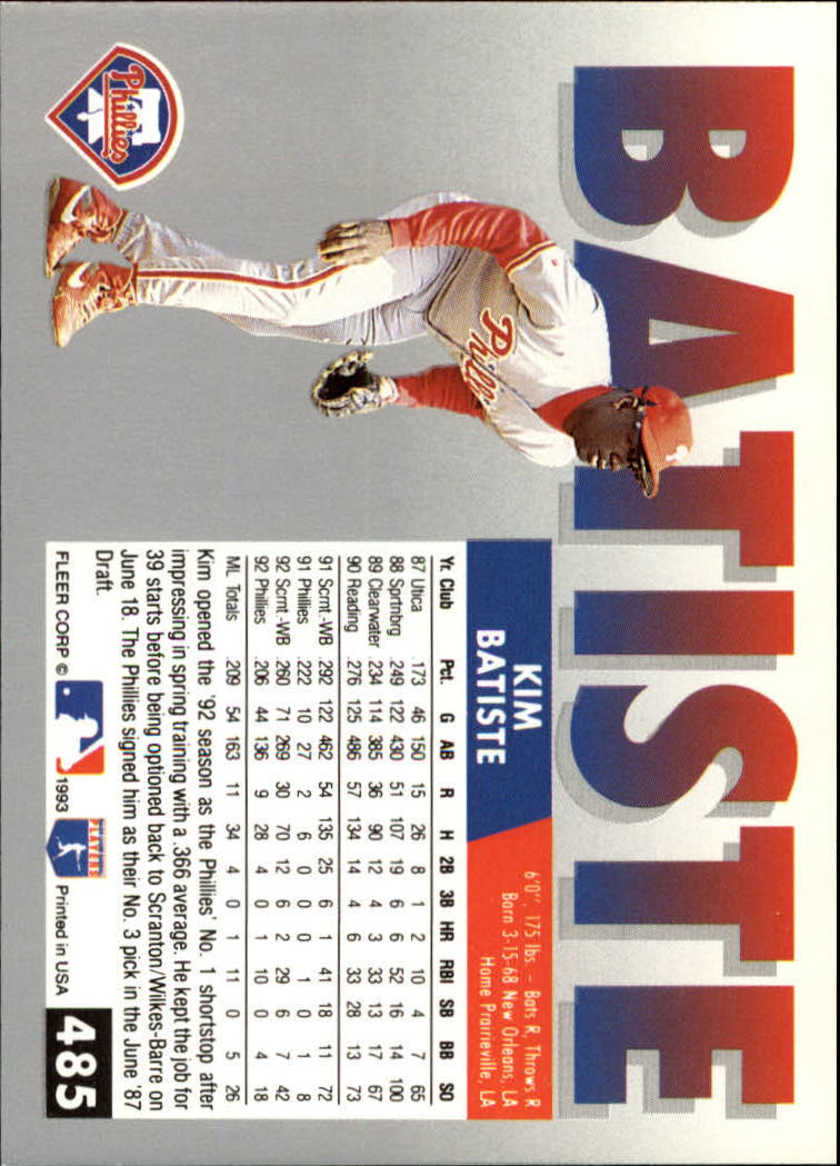B2067- 1993 Fleer Baseball Cards 251-500 +Rookies -You Pick- 15+ FREE US SHIP - Picture 457 of 485