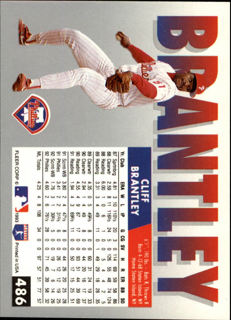 B2067- 1993 Fleer Baseball Cards 251-500 +Rookies -You Pick- 15+ FREE US SHIP - Picture 459 of 485