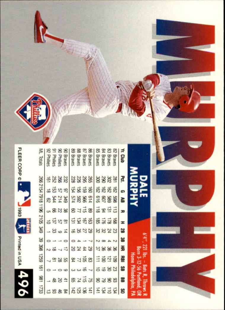 B2067- 1993 Fleer Baseball Cards 251-500 +Rookies -You Pick- 15+ FREE US SHIP - Picture 479 of 487