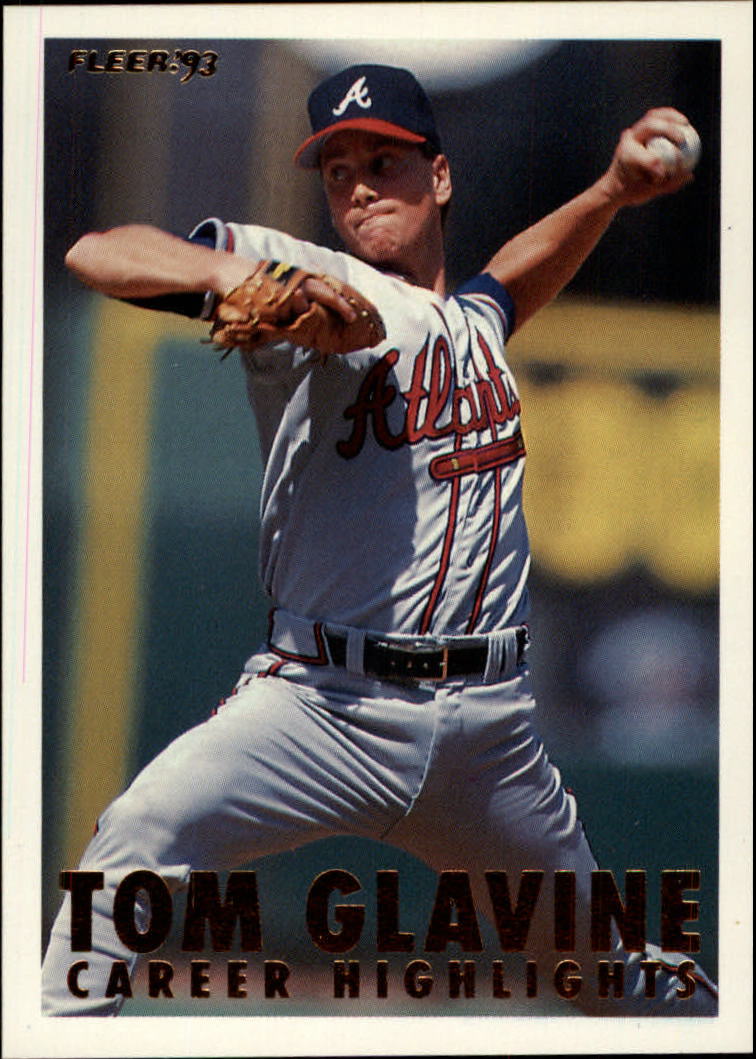 1993 Fleer Glavine #7 Tom Glavine/Facing left