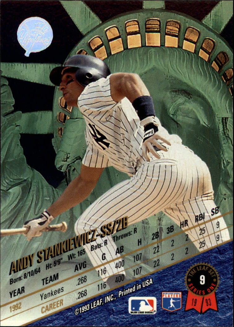 B6520- 1993 Leaf Baseball Card #s 1-249 +Rookies -You Pick- 15+ FREE US SHIP - Picture 19 of 483