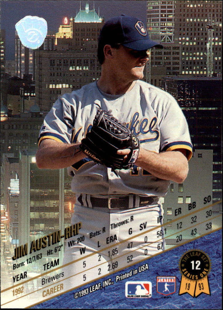 B6520- 1993 Leaf Baseball Card #s 1-249 +Rookies -You Pick- 15+ FREE US SHIP - Picture 25 of 483