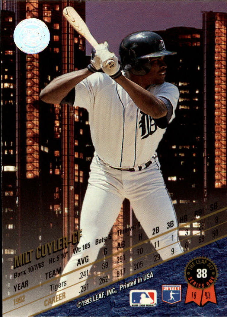B6520- 1993 Leaf Baseball Card #s 1-249 +Rookies -You Pick- 15+ FREE US SHIP - Picture 77 of 483