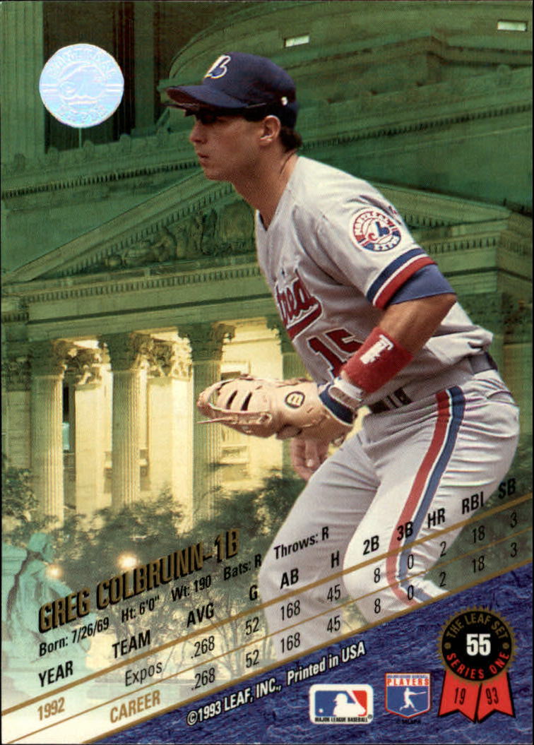 B6520- 1993 Leaf Baseball Card #s 1-249 +Rookies -You Pick- 15+ FREE US SHIP - Picture 111 of 483