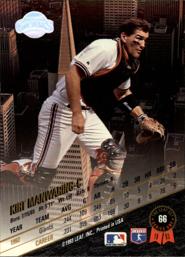 B6520- 1993 Leaf Baseball Card #s 1-249 +Rookies -You Pick- 15+ FREE US SHIP - Picture 133 of 483