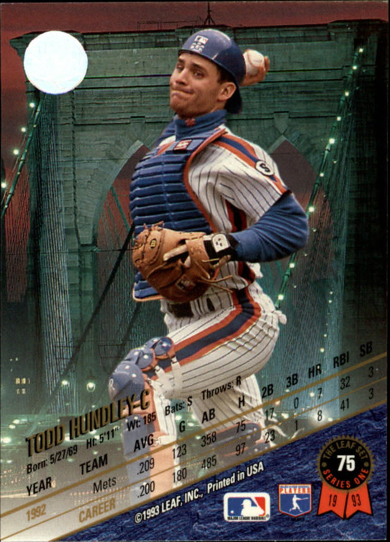 B6520- 1993 Leaf Baseball Card #s 1-249 +Rookies -You Pick- 15+ FREE US SHIP - Picture 151 of 483