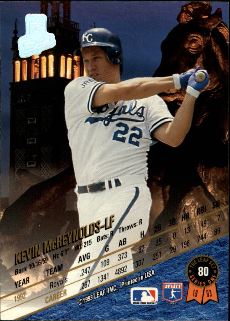 B6520- 1993 Leaf Baseball Card #s 1-249 +Rookies -You Pick- 15+ FREE US SHIP - Picture 161 of 483