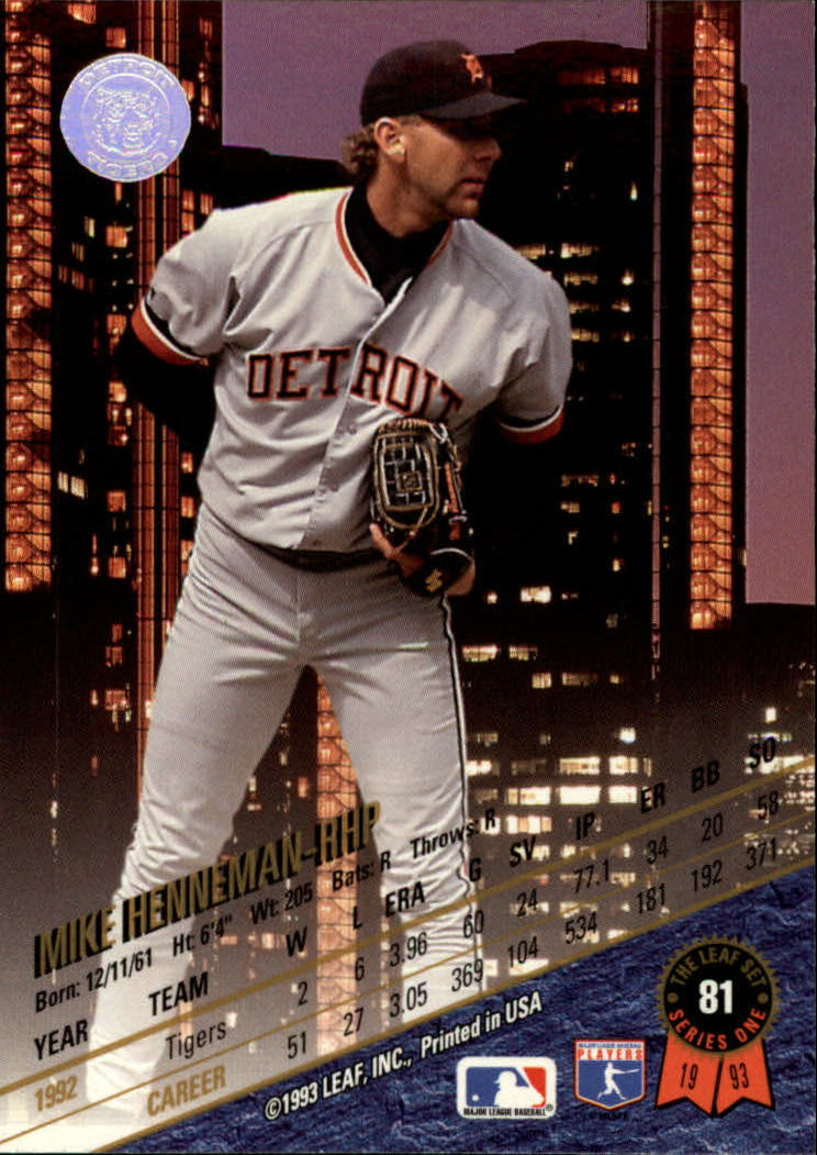 B6520- 1993 Leaf Baseball Card #s 1-249 +Rookies -You Pick- 15+ FREE US SHIP - Picture 163 of 483