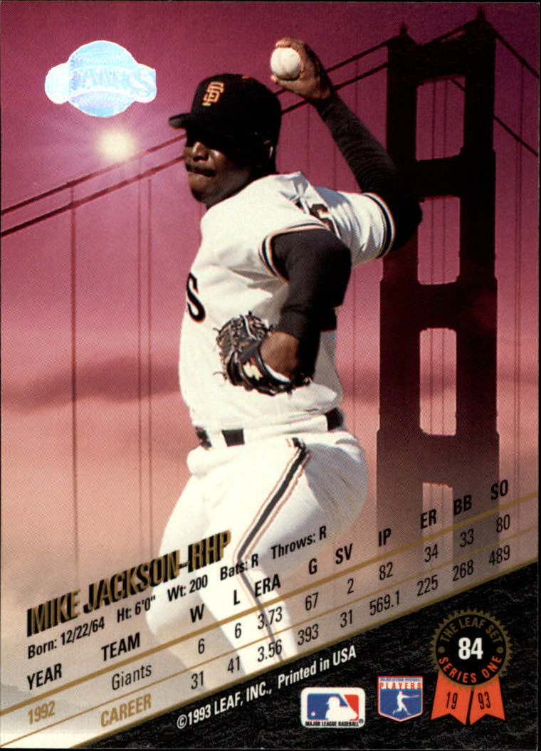 B6520- 1993 Leaf Baseball Card #s 1-249 +Rookies -You Pick- 15+ FREE US SHIP - Picture 169 of 483