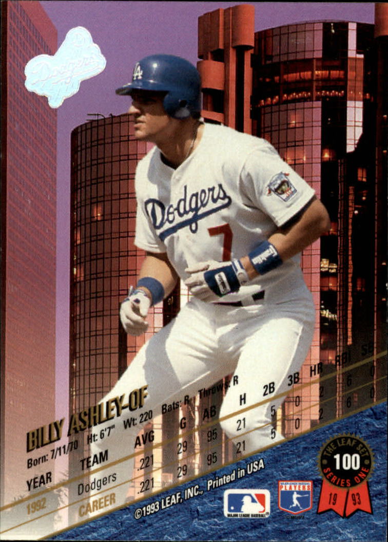 B6520- 1993 Leaf Baseball Card #s 1-249 +Rookies -You Pick- 15+ FREE US SHIP - Picture 202 of 483