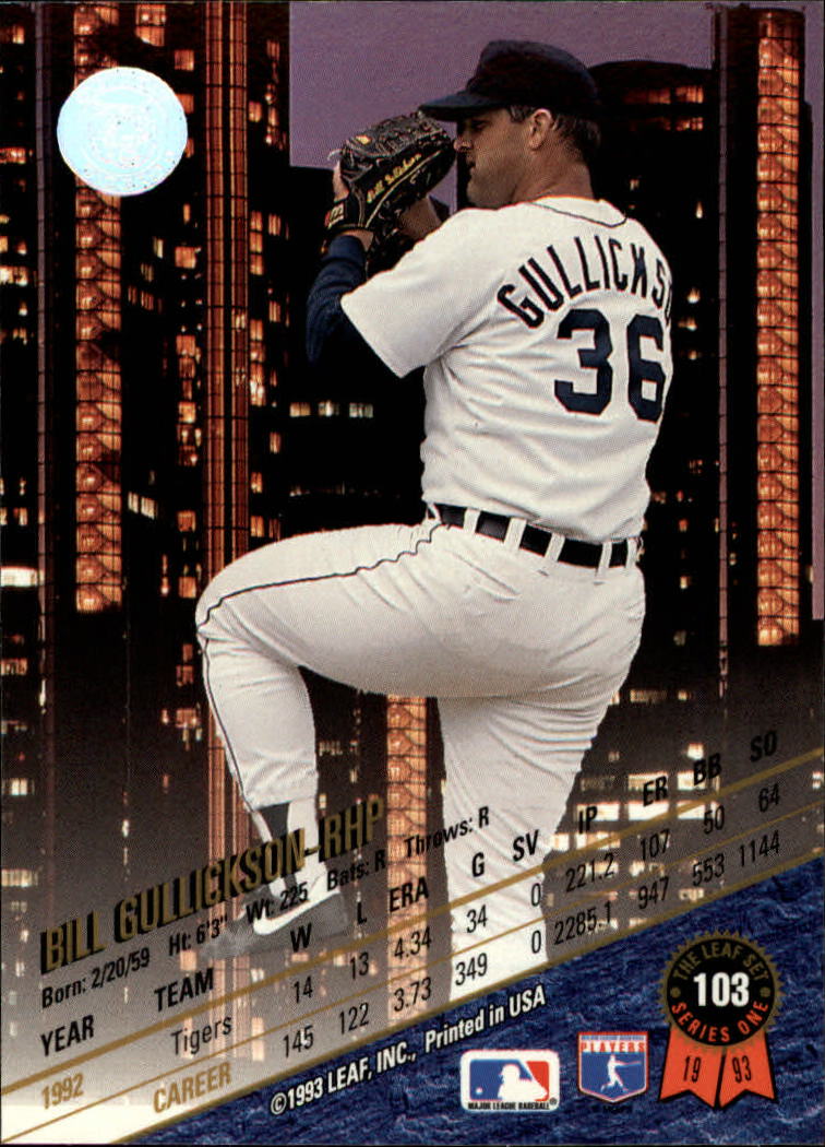B6520- 1993 Leaf Baseball Card #s 1-249 +Rookies -You Pick- 15+ FREE US SHIP - Picture 207 of 483